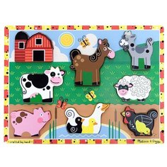 Рамка-вкладыш Melissa & Doug Ферма (3723), 8 дет.