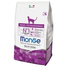 Корм для кошек Monge Natural Superpremium с курицей 400 г