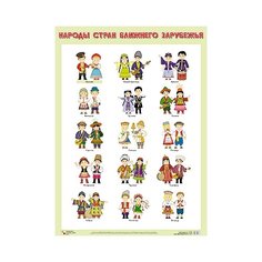 Плакат Мозаика-Синтез Народы стран ближнего зарубежья