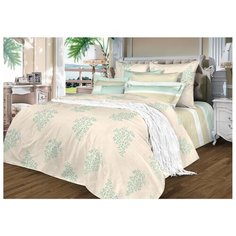 Постельное белье 2-спальное макси Guten Morgen Прана 807 70х70 см, поплин бежевый