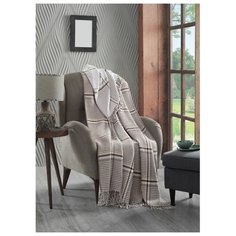 Плед KARNA хлопок LINEN 3071/3, 180 x 240 см бежевый