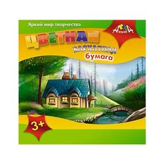 Цветная бумага бархатная Сказочный домик Апплика, A5, 5 л., 5 цв.