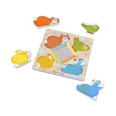 Рамка-вкладыш Melissa & Doug Потрогай и почувствуй Зверюшки (1898), 4 дет.