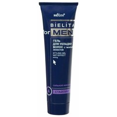 Витэкс Bielita For Men гель для укладки с эффектом мокрых волос 100 мл Viteks