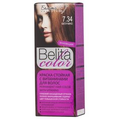 Белита-М Belita Color Стойкая краска для волос, 7.34, Капучино