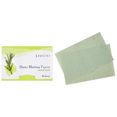 Limoni Матирующие салфетки для лица Matte Blotting Papers 80 шт. зеленый