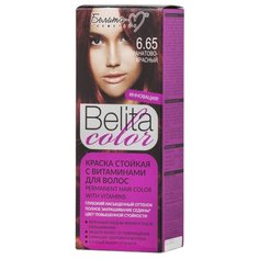 Белита-М Belita Color Стойкая краска для волос, 6.65, Гранатово-красный