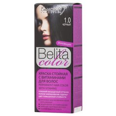 Белита-М Belita Color Стойкая краска для волос, 1.0, черный