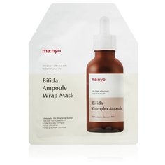 Manyo Factory Гидрогелевая маска с бифидобактериями Bifida Ampoule Wrap Mask, 35 г