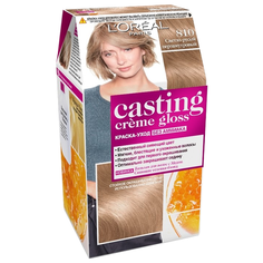 LOreal Paris Casting Creme Gloss стойкая краска-уход для волос, 810, Светло-русый перламутровый