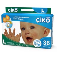 Ciko подгузники L (9-14 кг) 36 шт.