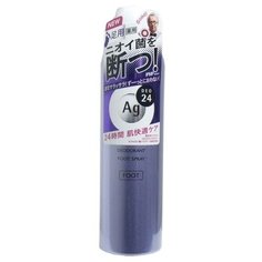 Shiseido Дезодорант-антиперспирант для ног Ag DEO 24 с ионами серебра 142 г
