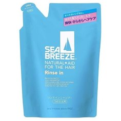 Shiseido шампунь-кондиционер Sea Breeze от перхоти с ментолом 400 мл запасной блок
