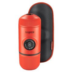 Кофеварка рожковая Wacaco Nanopresso c жёстким чехлом lava red