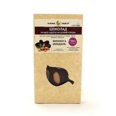 Шоколад Полезные сладости на основе кэроба Финики и миндаль, 100 г