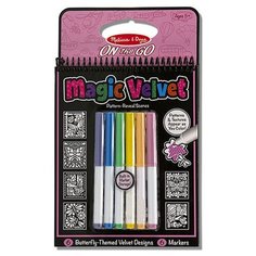 Melissa & Doug Магическая бархатная раскраска Бабочки