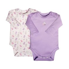 Боди Наша мама размер 74, белый/фиолетовый