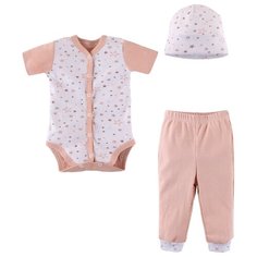 Комплект одежды Наша мама размер 74, бежевый/белый