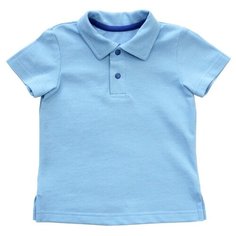 Поло Наша мама размер 116, голубой/синий