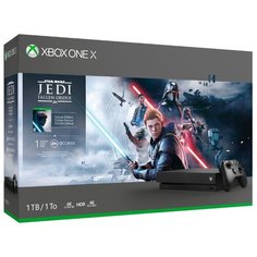 Игровая приставка Microsoft Xbox One X черный + Star Wars Jedi: Fallen Order + EA Access 1 месяц + XBoxLiveGold 1 месяц + Game Pass 1 месяц