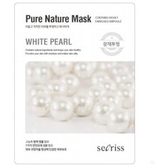 Anskin маска тканевая Secriss Pure Nature Mask Pack White Pearl с экстрактом жемчуга, 25 мл