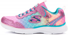 Полуботинки для девочек Skechers Glimmer Kicks-Sea Sparkle, размер 31,5