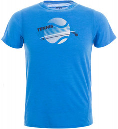 Футболка для мальчиков Wilson B Tennis Stripe Tech Tee, размер 116-122