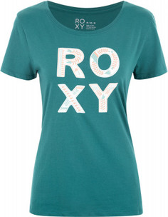 Футболка женская Roxy Itty Be Tee Colorful Leaf, размер 48-50