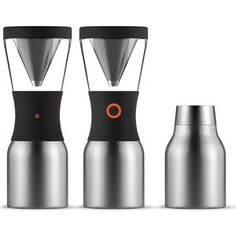Кофеварка портативная 1 л серебристая Asobu Cold Brew (KB900 Silver/Black)
