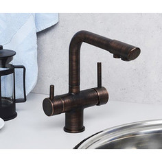 Смеситель для кухни Wasserkraft под фильтр, бронза темная (A8047)