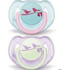 Пустышка Philips Avent 6-18 м, 1 шт для девочки SCF172/15 86125