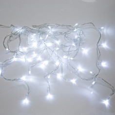 Светодиодная гирлянда Neon-Night Бахрома 3*0,8 м 200 LED БЕЛЫЕ, прозрачный ПВХ