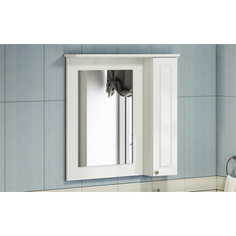 Зеркало-шкаф Comforty Палермо 79 белый глянец, правый (4139246)
