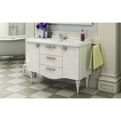 Тумба с раковиной Comforty Монако 120 белый глянец (3132224)
