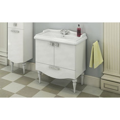 Тумба с раковиной Comforty Монако 80 белый глянец (4136578)