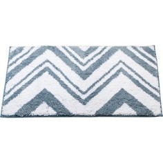 Коврик для ванной Swensa Zigzag 50х80 бело-бирюзовый (BSM-8400-TQ)