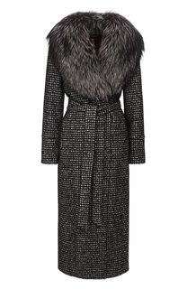 Пальто с меховым воротником Dolce & Gabbana