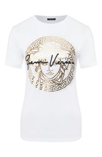 Хлопковая футболка Versace