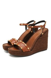 Кожаные босоножки Valentino Garavani Rockstud Torchon Valentino