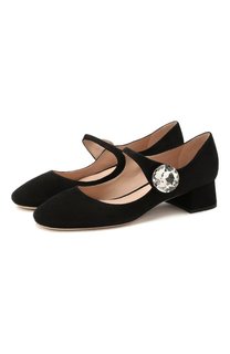 Замшевые туфли Miu Miu