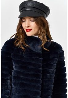 Шуба из меха кролика рекс Virtuale Fur Collection