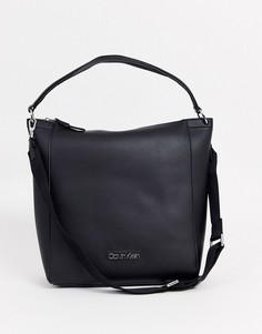 Черная сумка на плечо Calvin Klein-Черный