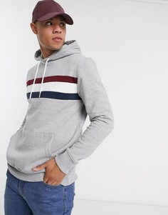 Серый джемпер со вставками Burton Menswear