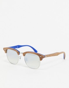Солнцезащитные очки-клабмастеры Ray-Ban-Коричневый