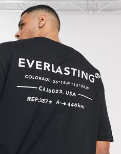 Черная футболка с принтом Topman-Черный
