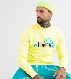 Свитшот с высоким воротником и логотипом ellesse Stel эксклюзивно для ASOS-Желтый