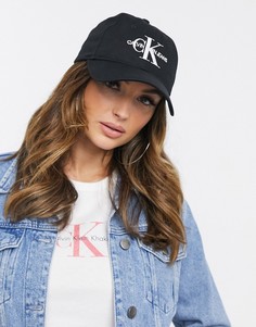 Кепка с вышитым логотипом Calvin Klein Jeans-Черный