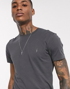 Черная футболка с логотипом AllSaints-Красный