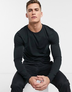 Лонгслив Selected Homme-Черный