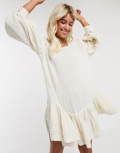 Платье мини Free People-Кремовый